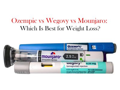 Ozempic vs Wegovy vs Mounjaro weight loss injections comparison India 2026