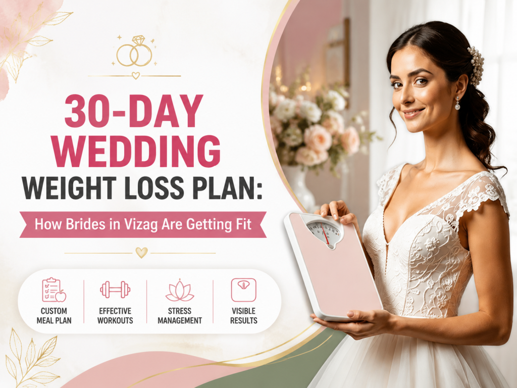 Wedding weight loss plan Vizag — bride getting fit in 30 days at Dr. ShapeX